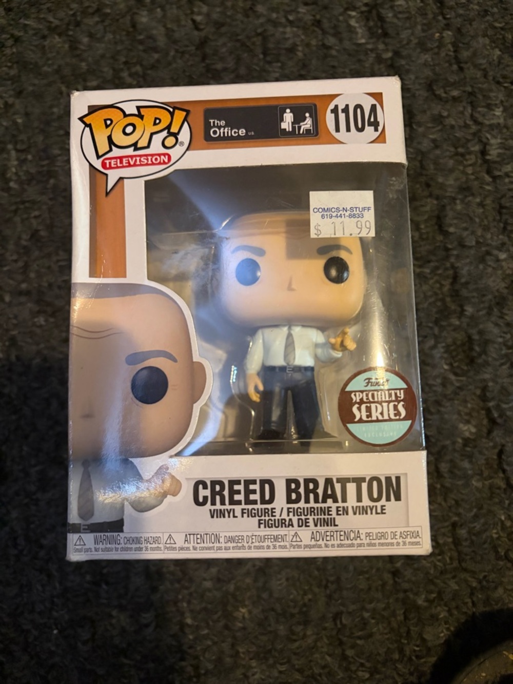 NIB Funko pop the office creed bratton #1104